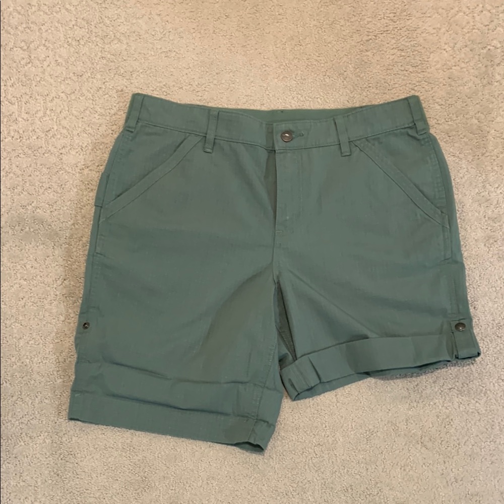 Women's Green Carthart Shorts